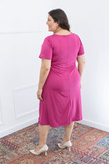 Vestido Sara - Malha Confort Midi com Manga - Naguirre Shop