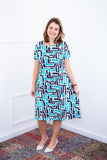 Vestido Sara - Malha Confort Midi com Manga - Naguirre Shop
