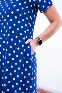 Vestido Sara - Malha Confort Midi com Manga - Naguirre Shop