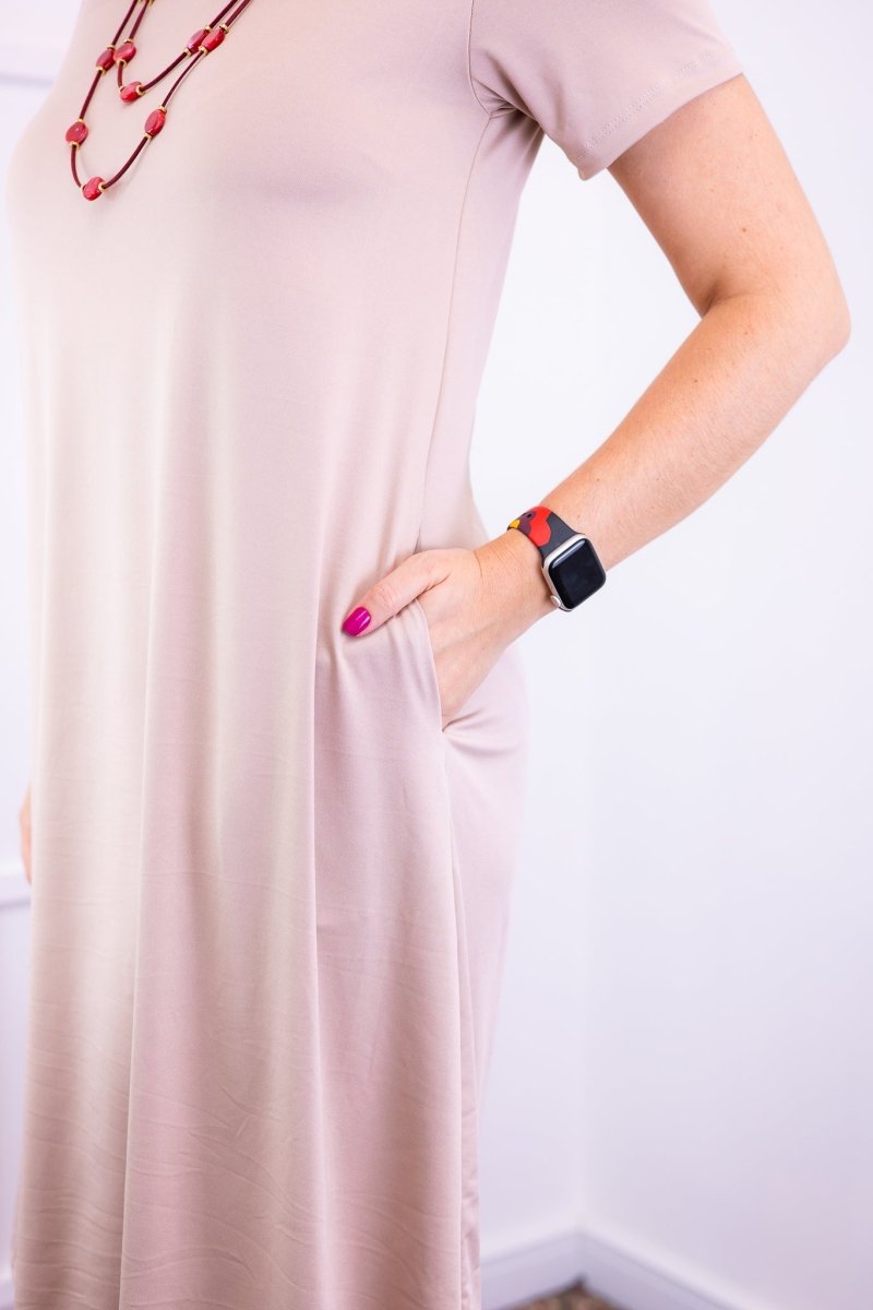 Vestido Sara - Malha Confort Midi com Manga - Naguirre Shop