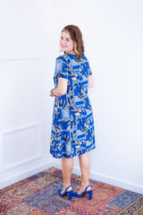 Vestido Sara - Malha Confort Midi com Manga - Naguirre Shop