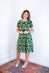 Vestido Sara - Malha Confort Midi com Manga - Naguirre Shop