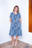 Vestido Sara - Malha Confort Midi com Manga - Naguirre Shop