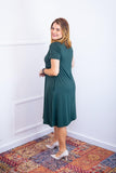 Vestido Sara - Malha Confort Midi com Manga - Naguirre Shop
