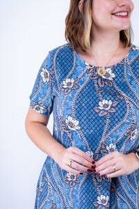 Vestido Sara - Malha Confort Midi com Manga - Naguirre Shop