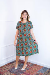 Vestido Sara - Malha Confort Midi com Manga - Naguirre Shop