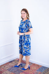 Vestido Sara - Malha Confort Midi com Manga - Naguirre Shop