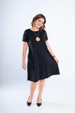 Vestido Sara - Malha Confort Midi com Manga - Naguirre Shop