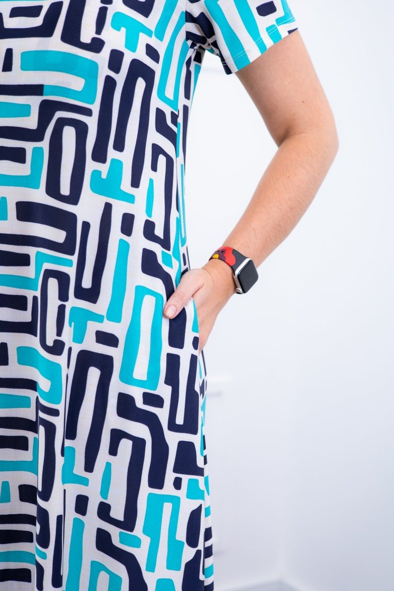 Vestido Sara - Malha Confort Midi com Manga - Naguirre Shop