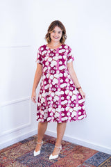 Vestido Sara - Malha Confort Midi com Manga - Naguirre Shop