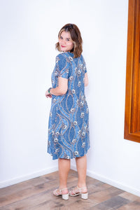 Vestido Sara - Malha Confort Midi com Manga - Naguirre Shop