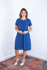 Vestido Sara - Malha Confort Midi com Manga - Naguirre Shop