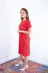 Vestido Sara - Malha Confort Midi com Manga - Naguirre Shop