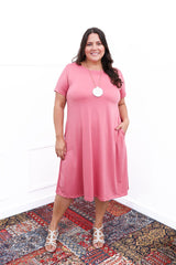 Vestido Sara - Malha Confort Midi com Manga - Naguirre Shop