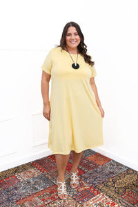 Vestido Sara - Malha Confort Midi com Manga - Naguirre Shop