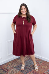 Vestido Sara - Malha Confort Midi com Manga - Naguirre Shop