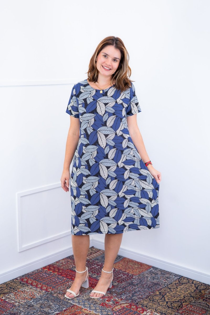 Vestido Sara - Malha Confort Midi com Manga - Naguirre Shop