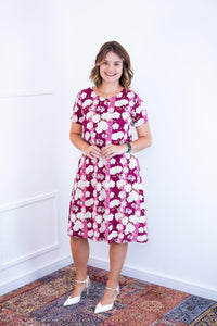 Vestido Sara - Malha Confort Midi com Manga - Naguirre Shop