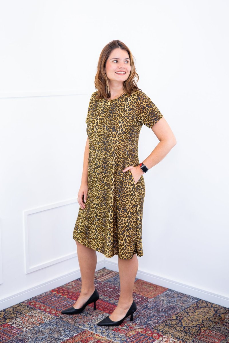 Vestido Sara - Malha Confort Midi com Manga - Naguirre Shop