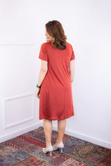 Vestido Sara - Malha Confort Midi com Manga - Naguirre Shop