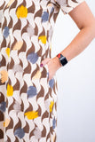 Vestido Sara - Malha Confort Midi com Manga - Naguirre Shop