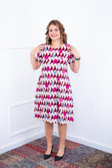 Vestido Sara - Malha Confort Midi com Manga - Naguirre Shop