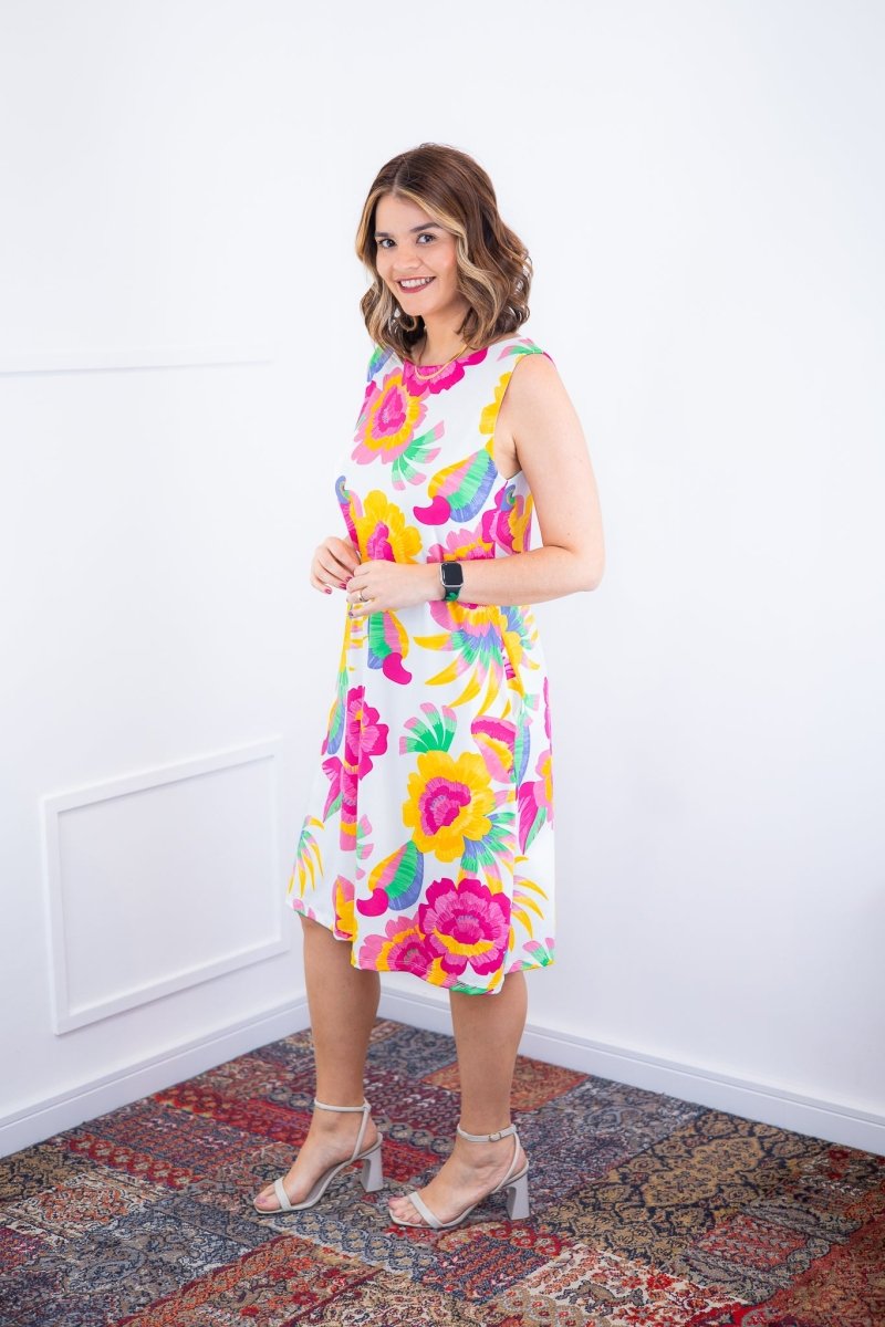 Vestido Sofia - Malha Confort Deluxe Regata Midi - Naguirre Shop