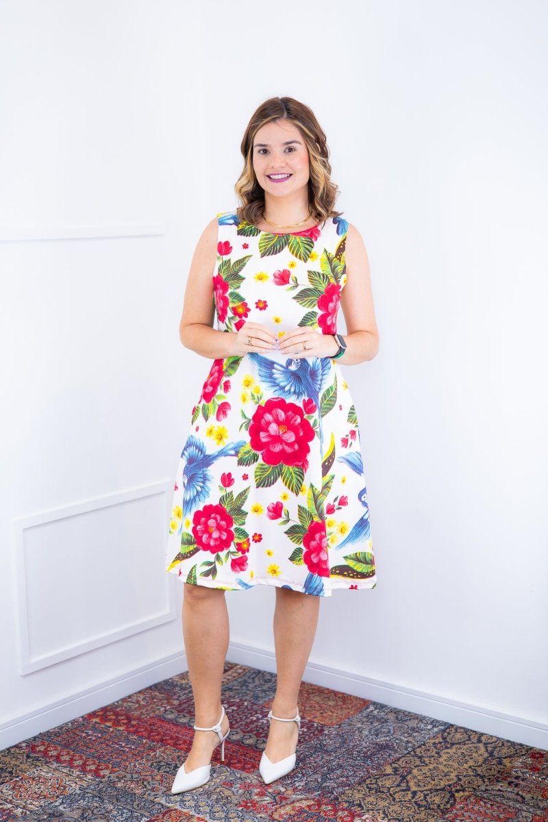 Vestido Sofia - Malha Confort Deluxe Regata Midi - Naguirre Shop