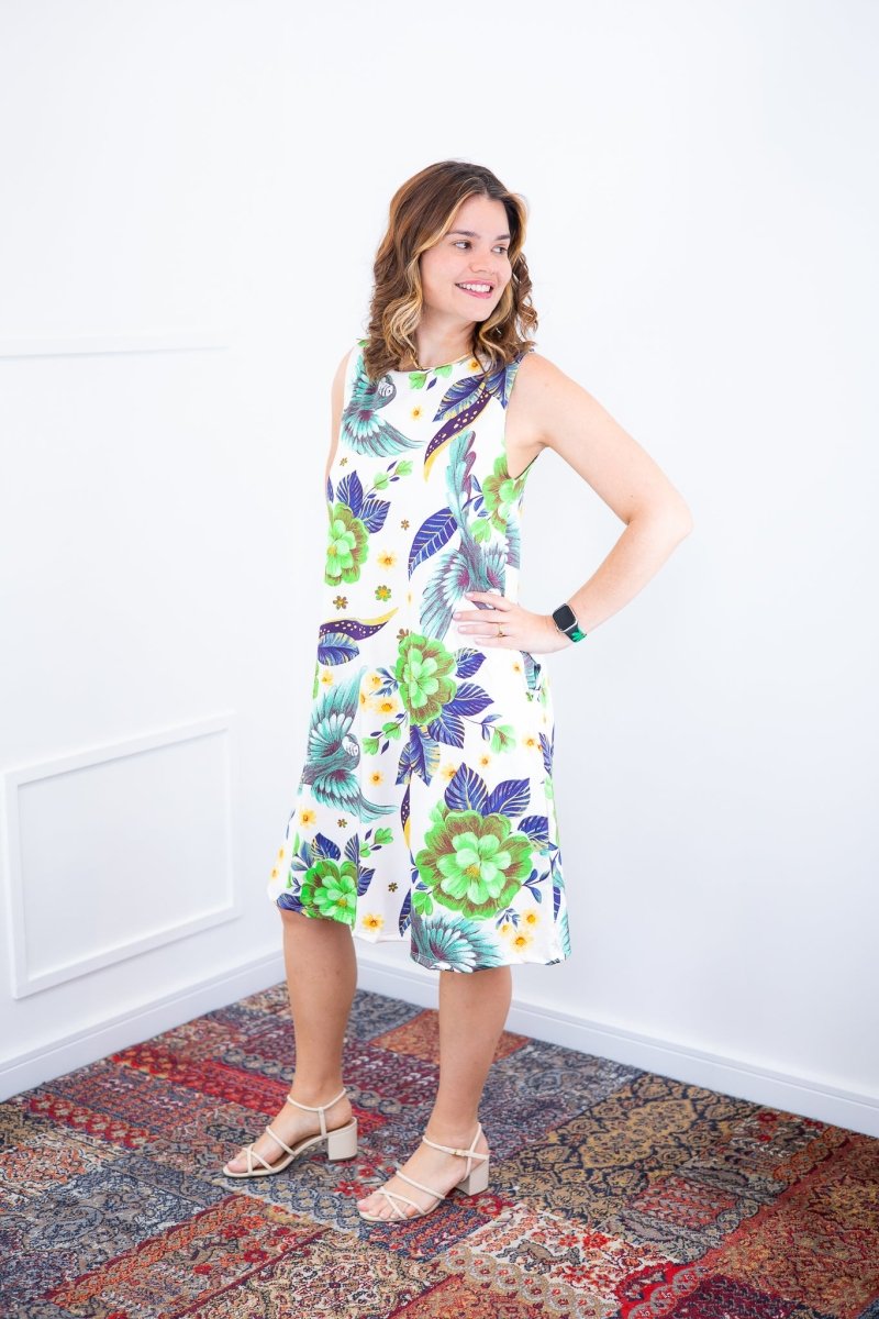 Vestido Sofia - Malha Confort Deluxe Regata Midi - Naguirre Shop