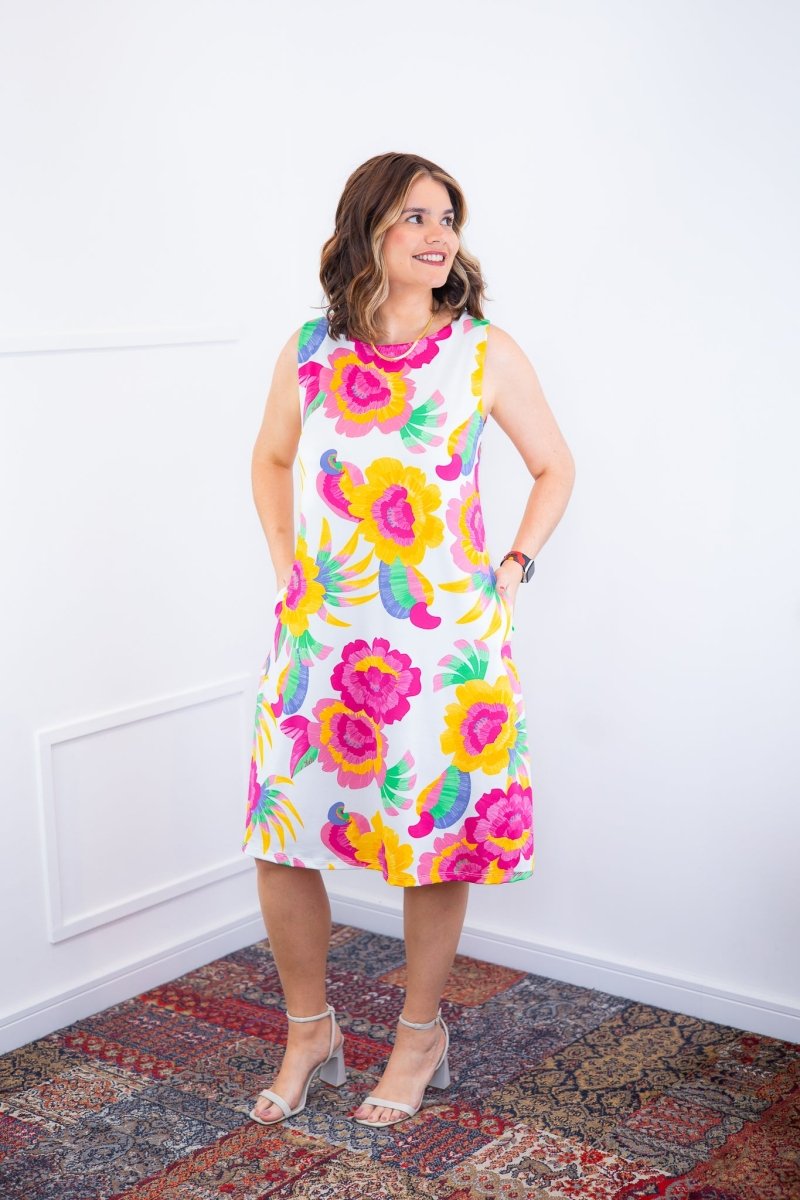 Vestido Sofia - Malha Confort Deluxe Regata Midi - Naguirre Shop