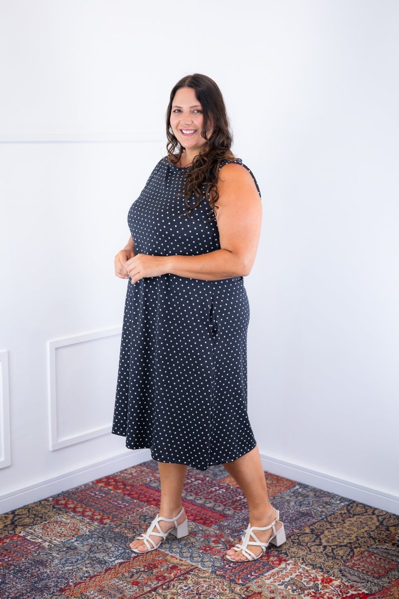 Vestido Sofia - Malha Confort Deluxe Regata Midi - Naguirre Shop