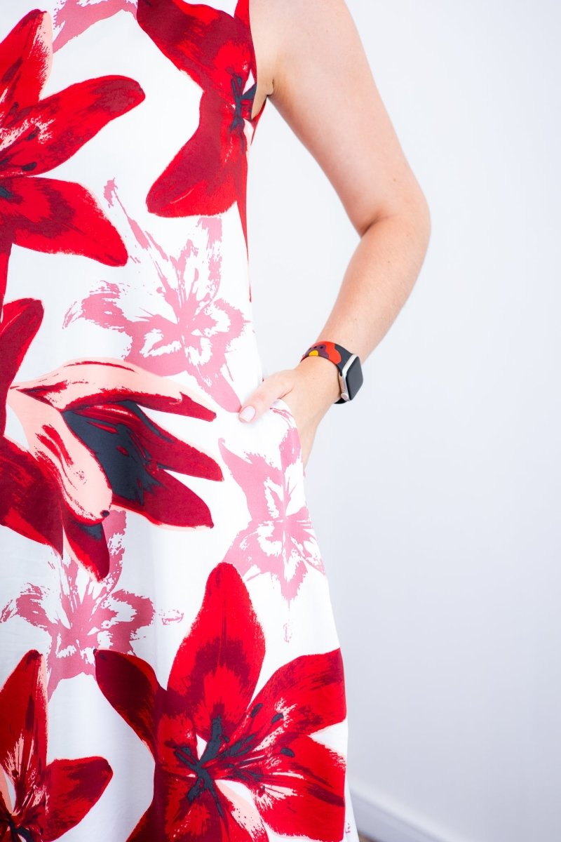 Vestido Sofia - Malha Confort Deluxe Regata Midi - Naguirre Shop