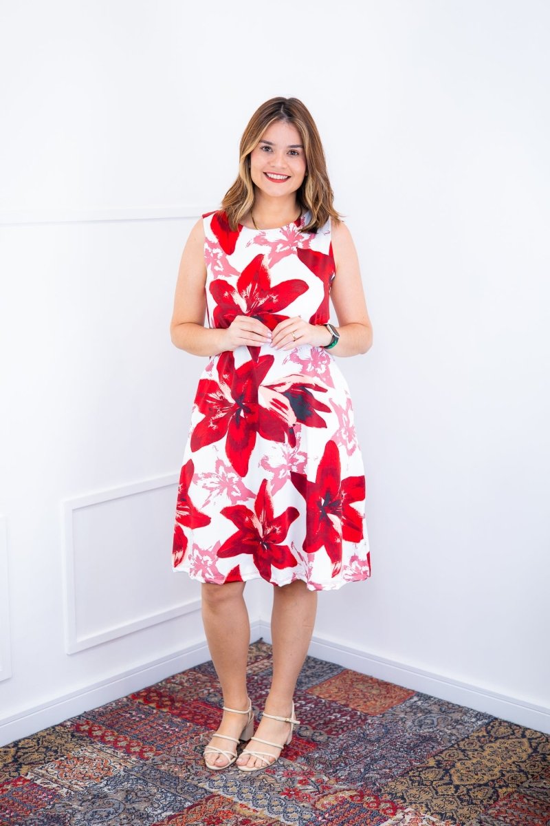 Vestido Sofia - Malha Confort Deluxe Regata Midi - Naguirre Shop