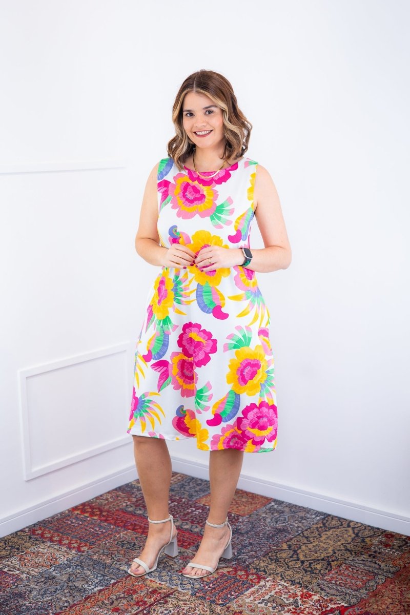 Vestido Sofia - Malha Confort Deluxe Regata Midi - Naguirre Shop