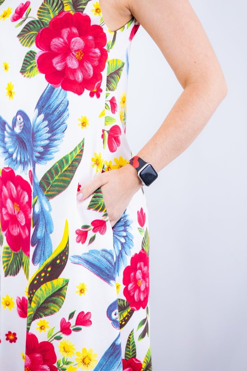 Vestido Sofia - Malha Confort Deluxe Regata Midi - Naguirre Shop