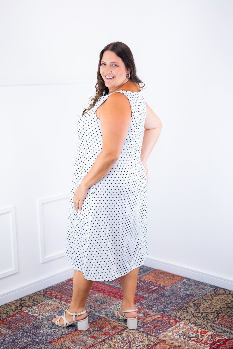 Vestido Sofia - Malha Confort Deluxe Regata Midi - Naguirre Shop