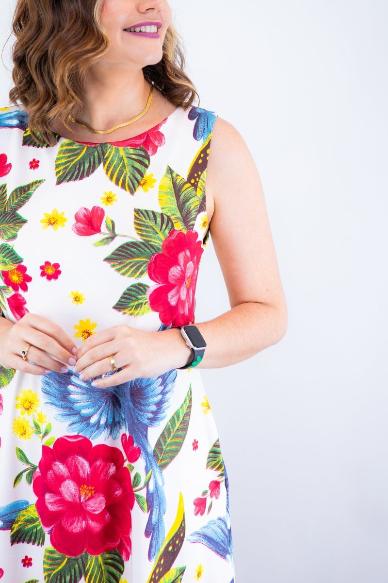 Vestido Sofia - Malha Confort Deluxe Regata Midi - Naguirre Shop