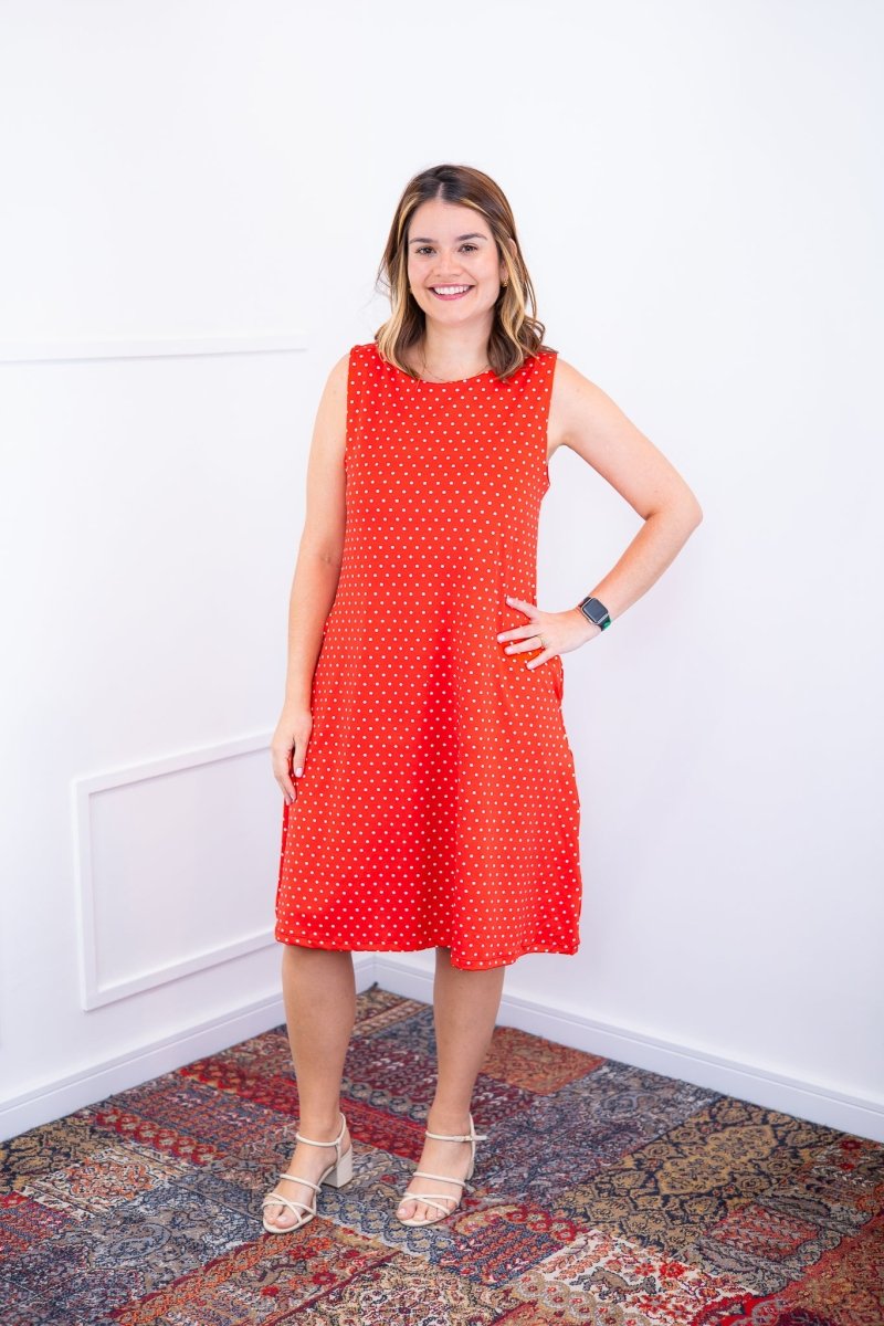 Vestido Sofia - Malha Confort Deluxe Regata Midi - Naguirre Shop