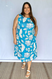 Vestido Sofia - Malha Confort Deluxe Regata Midi - Naguirre Shop