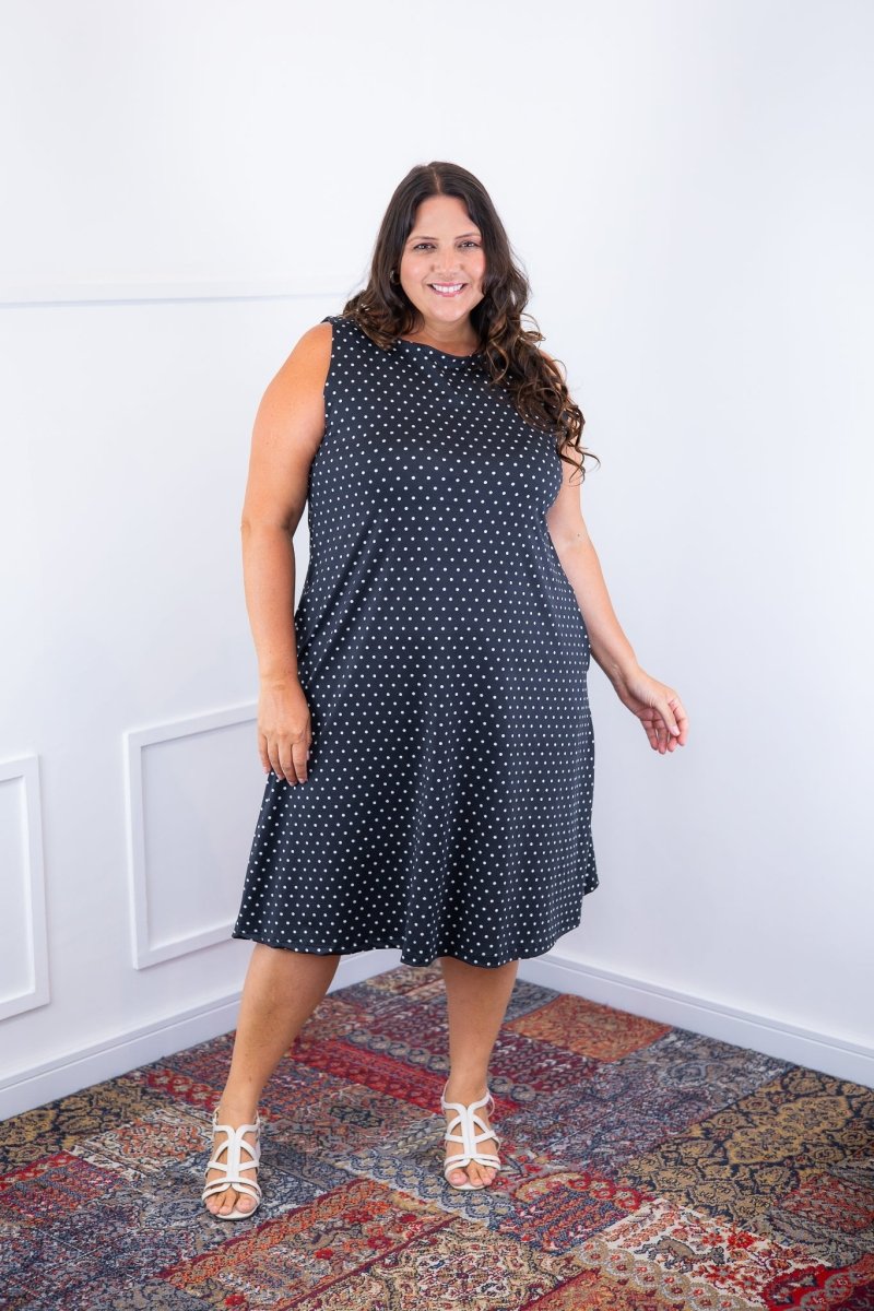 Vestido Sofia - Malha Confort Deluxe Regata Midi - Naguirre Shop