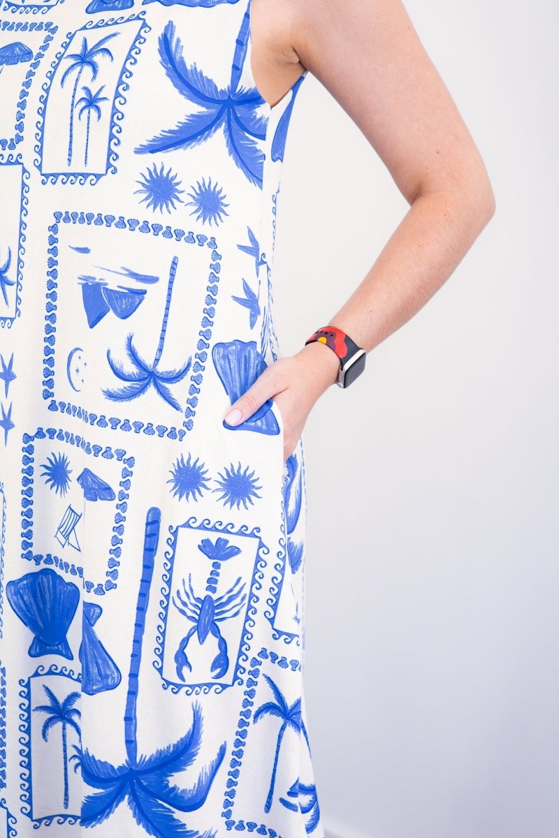 Vestido Sofia - Malha Confort Deluxe Regata Midi - Naguirre Shop