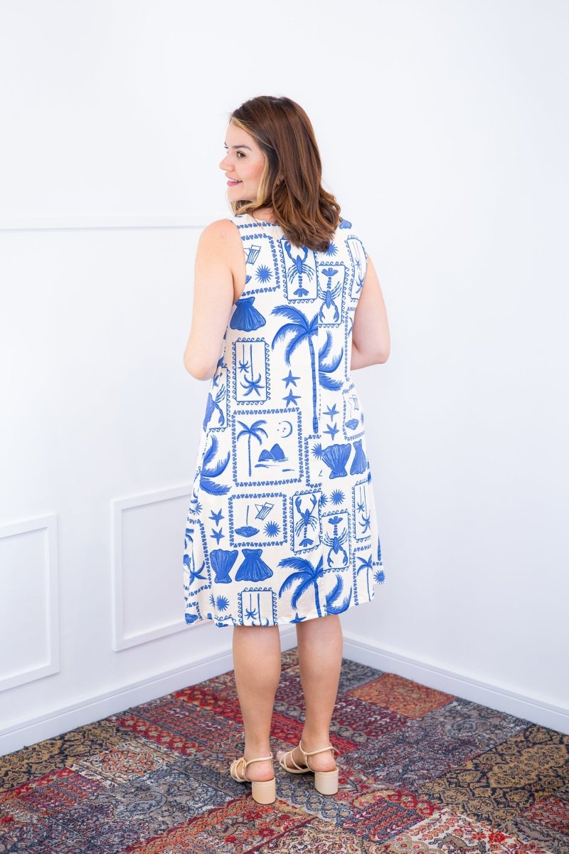 Vestido Sofia - Malha Confort Deluxe Regata Midi - Naguirre Shop