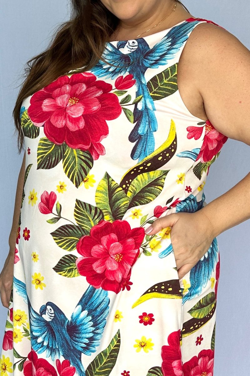 Vestido Sofia - Malha Confort Deluxe Regata Midi - Naguirre Shop