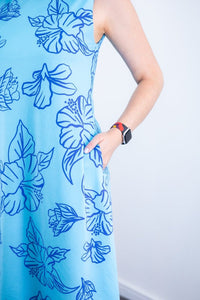 Vestido Sofia - Malha Confort Deluxe Regata Midi - Naguirre Shop