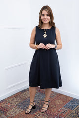 Vestido Sofia - Malha Confort Regata Midi - Naguirre Shop