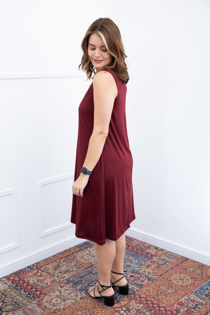 Vestido Sofia - Malha Confort Regata Midi - Naguirre Shop