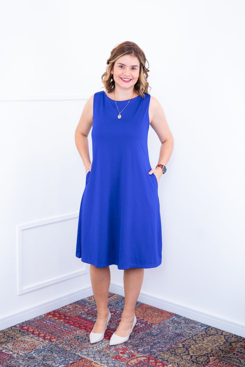 Vestido Sofia - Malha Confort Regata Midi - Naguirre Shop