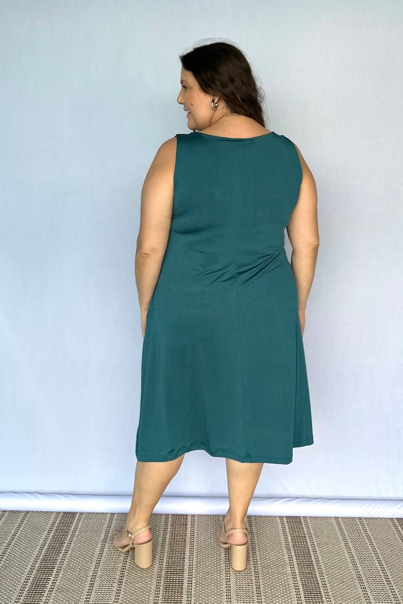 Vestido Sofia - Malha Confort Regata Midi - Naguirre Shop