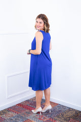 Vestido Sofia - Malha Confort Regata Midi - Naguirre Shop