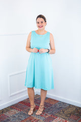 Vestido Sofia - Malha Confort Regata Midi - Naguirre Shop